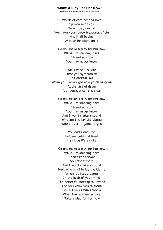 THE BANGLES LYRICS - Make A Play For Her Now.jpg