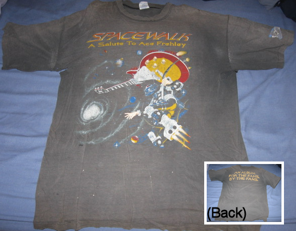 Spacewalk artwork. Really beat up shirt becuase I wore it all the time.